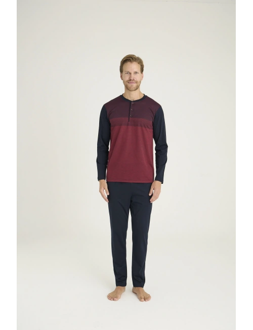9218 Erkek Midi Yaka Pijama Takım