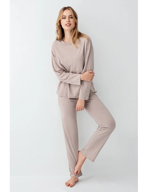 Arnetta 3407-s Kadın Uzun Kol Pijama Takım