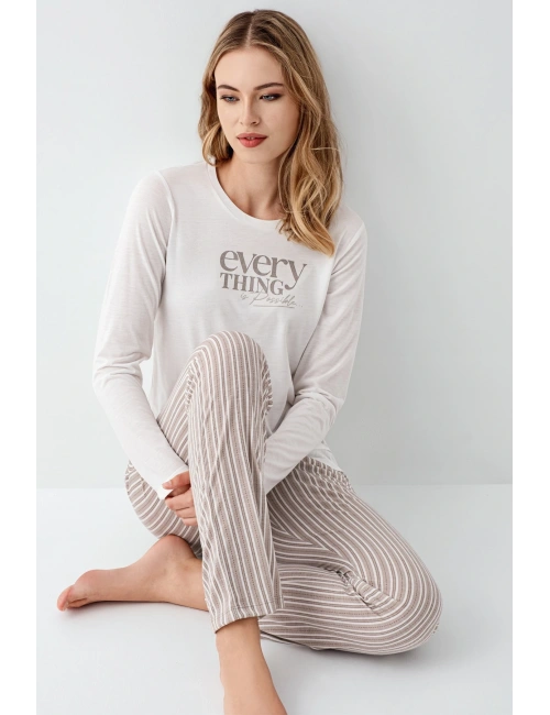 Arnetta 3424-s Kadın Uzun Kol Pijama Takım