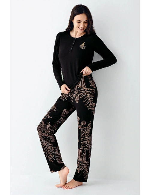Arnetta 3439-s Kadın Uzun Kol Pijama Takım