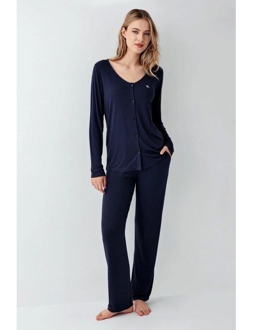 Arnetta 3460-s Kadın Uzun Kol Pijama Takım