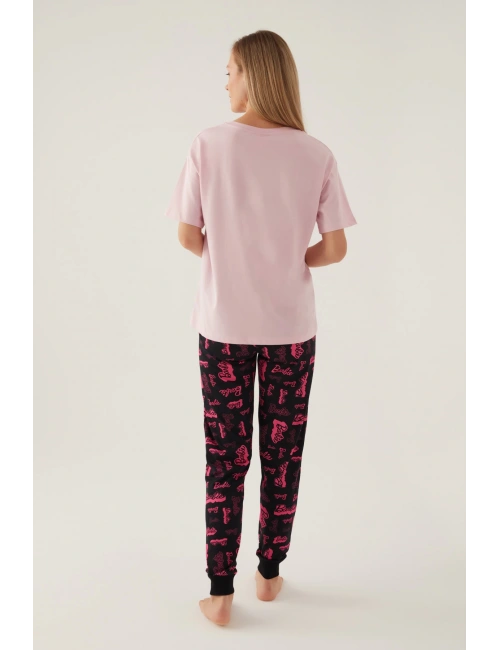 Barbie L1704-s Kadın Kısa Kol Pijama Takımı