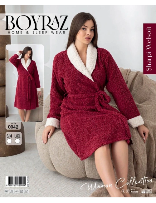 Boyraz 0042 Kadın Sharpi Welsolf Sabahlık