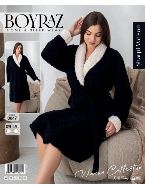 Boyraz 0047 Kadın Sharpi Welsolf Sabahlık