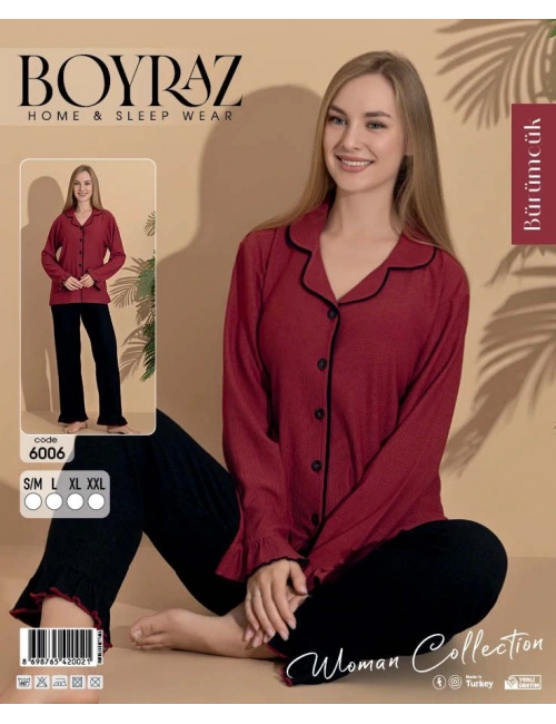 Boyraz 6006 Bürümcük Kumaş Pinterest Pijama Takımı