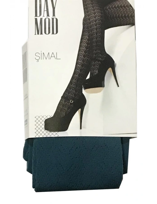 Daymod Kadın Şimal Micro File Desenli Külotlu Çorap