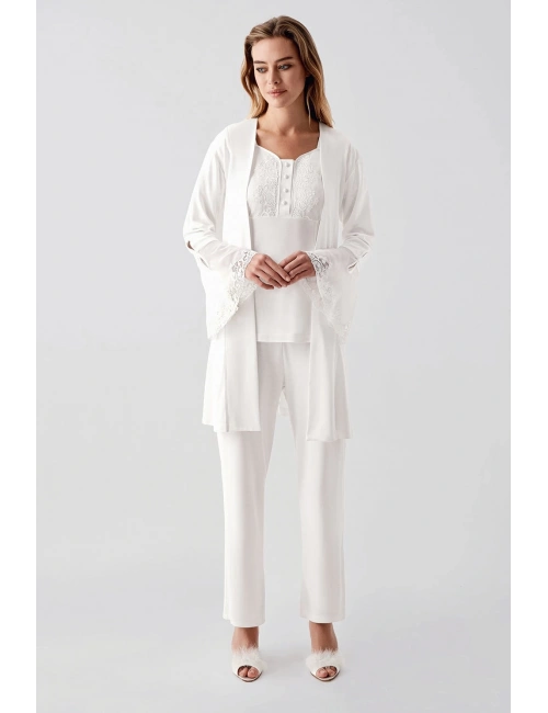 Freshness 322 Kadın Sabahlıklı Pijama Takımı