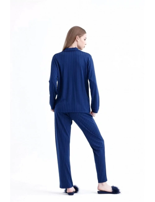 Freshness 775 Kadın Çizgili Penye Pijama Takımı