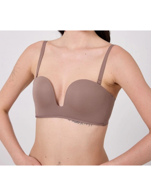 Freshness Msf05 Destekli V Dekolte Lazer Kesim Sütyen