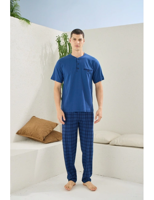 Kocabey 2118 Midi Yaka Pijama Takım