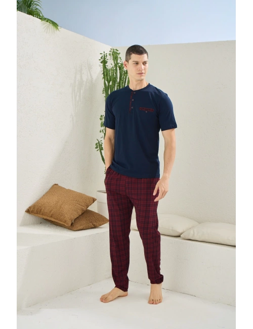 Kocabey 2118 Midi Yaka Pijama Takım