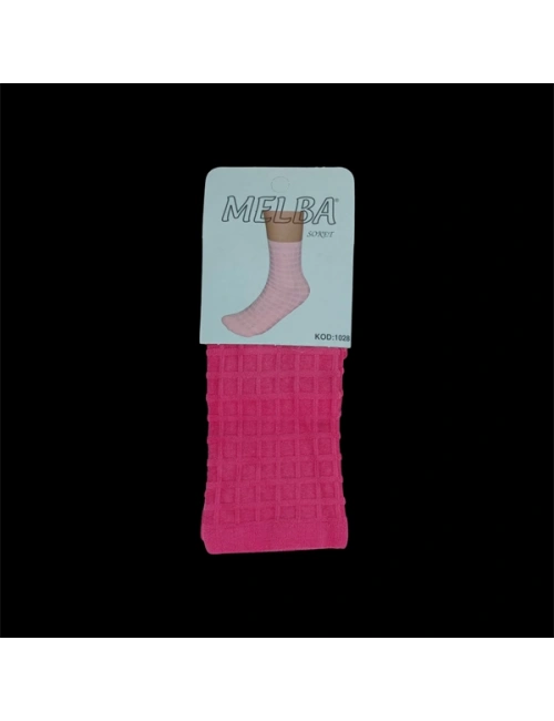 Melba Kareli Polymid Soket Çorap
