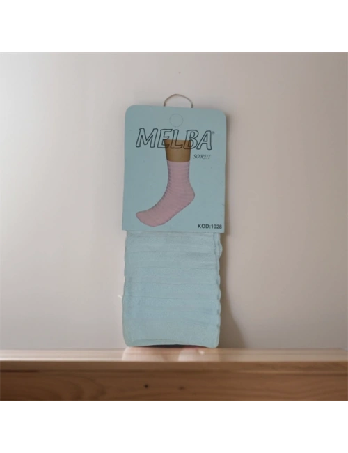Melba Kareli Polymid Soket Çorap