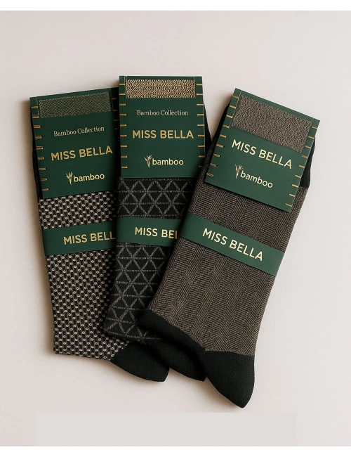 Missbella Bambu Desenli Erkek Çorap 10 Adet