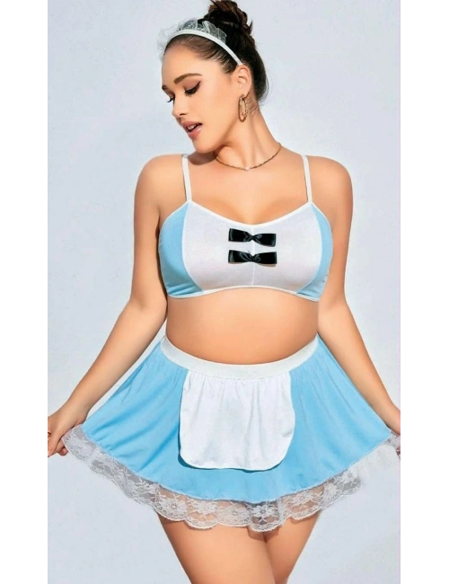 Nightlight 3603 Mini Etekli Büyük Beden Fantazi Hizmetçi Kostümü