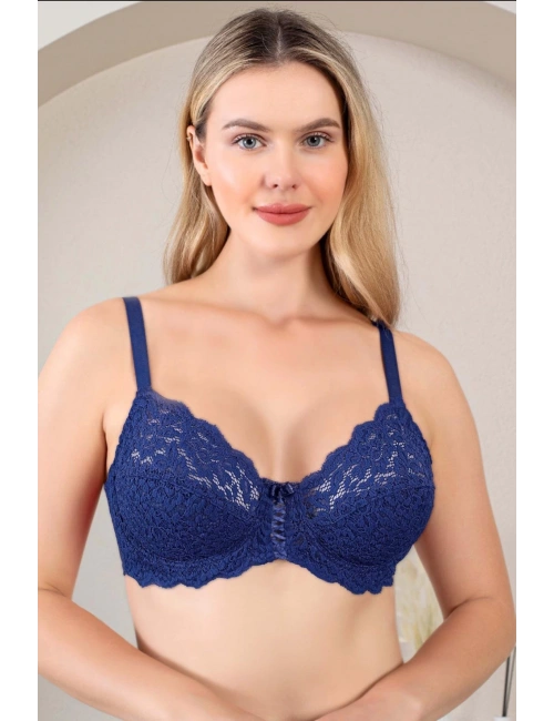 Nurteks 1050 Kadın Balenli Dantelli Toparlayıcı Sütyen
