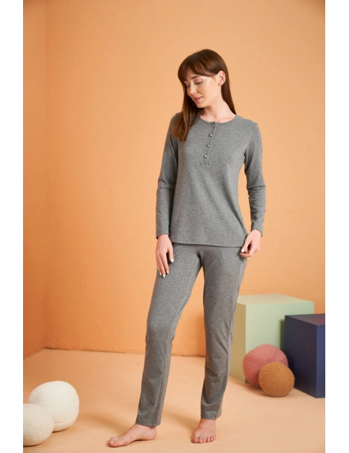 Pjs 28048 Kadın Patlı Pijama Takım