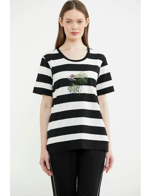 Sementa 76476 Rahat Kalıp Çizgili Pantolon Takım