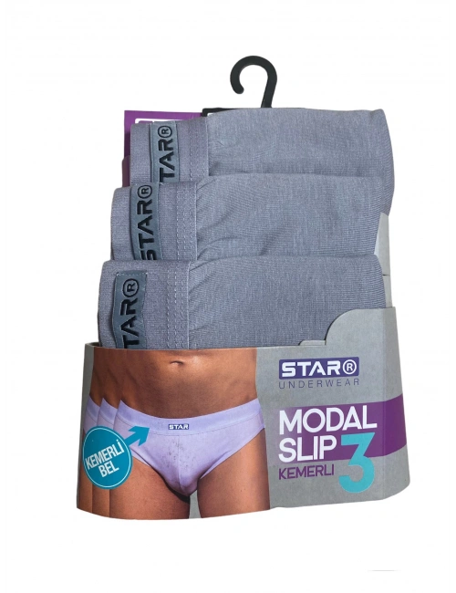 Star 109 Erkek 3lü Modal Slip