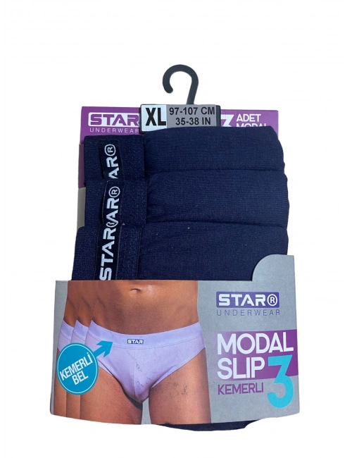 Star 109 Erkek 3lü Modal Slip