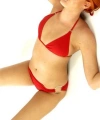 B120606 Ateş Kırmızısı Bikini Takım