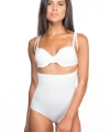 Beyaz Mı Emay 2073 Göğüsü Açık Desenli Body Korse