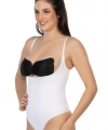 Beyaz Mı Emay 2076 Göğüsü Açık String Body Korse