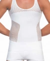 Beyaz Mı Emay E1006 Fileli Erkek Korse Atlet