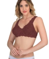Bordo Mı Emay 178 C Balenli Dantelli Sütyen