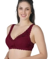 Bordo Mı Emay 188 C Pedli Dantelli Telli Toparlayıcı Sütyen