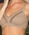Büyük Beden Uyumlu Ten Tül Detaylı Günlük Sütyen, B,c Cup Balensiz Konforlu Sütyen