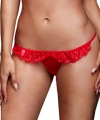 Fantazi İç Giyim Kırmızı Dantelli  G String Külot