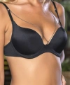 Günlük Kullanıma Uygun siyah Zincir Aksesuarlı Yarım Push-up Sütyen,destekli, Düşük Dekolte Uyumlu