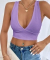 Kadın Siyah Çapraz Sırt Detaylı Şık Crop Top Büstiyer