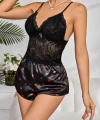 Kadın Siyah Kırmızı Kalp Desenli Saten Şort Pijama Takımı 2232