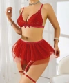 Kırmızı Tül Etekli Fantezi Kostüm 2211