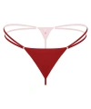 Lastikli Kırmızı Büyük Beden G String Tanga