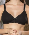 Siyah Anne İçin Konforlu Emzirme Sütyeni,pamuklutelsiz,süngersiz, Mom Bra