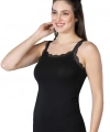 Siyah Mı Emay 1411 Modal Cotton Dantelli Atlet