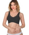 Siyah Mı Emay 181 B Dantelli Toparlayıcı Cotton Sütyen