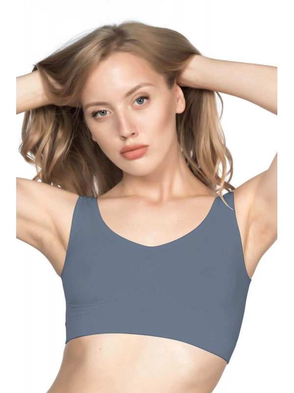 Antrasit Mı Emay 4005 Soft Kalın Askı Büstiyer