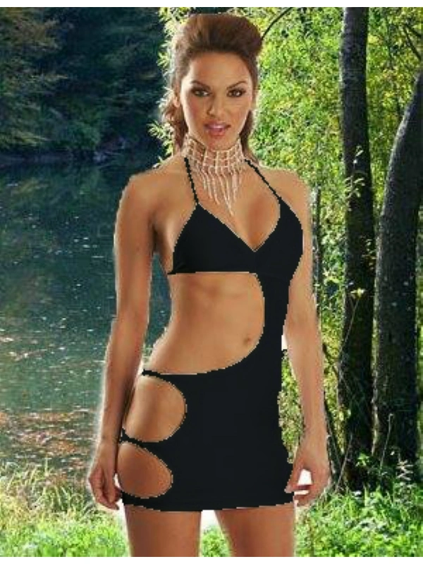 B060785 Dekolteli Seksi Elbise