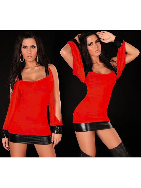 B100997 Seksi Mini Elbise