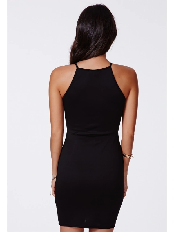 B101244 Yırbrfaçlı Likralı Elbise