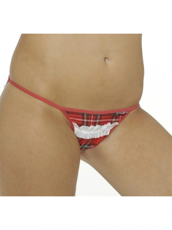 B120618 Ekose Fırfırlı İç Çamaşırı