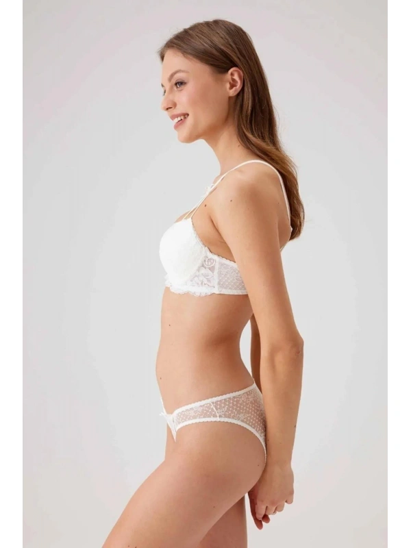 Balenli Desteksiz Sütyen Takımı Kadın 4030