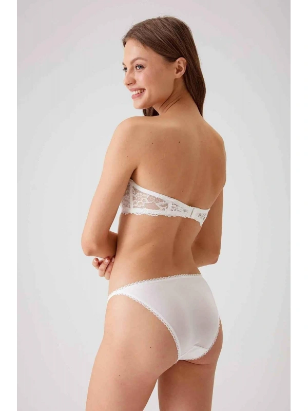Balenli Straplez Destekli Sütyen Takımı Kadın 4563