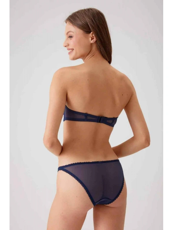 Balenli Straplez Destekli Sütyen Takımı Kadın 4563