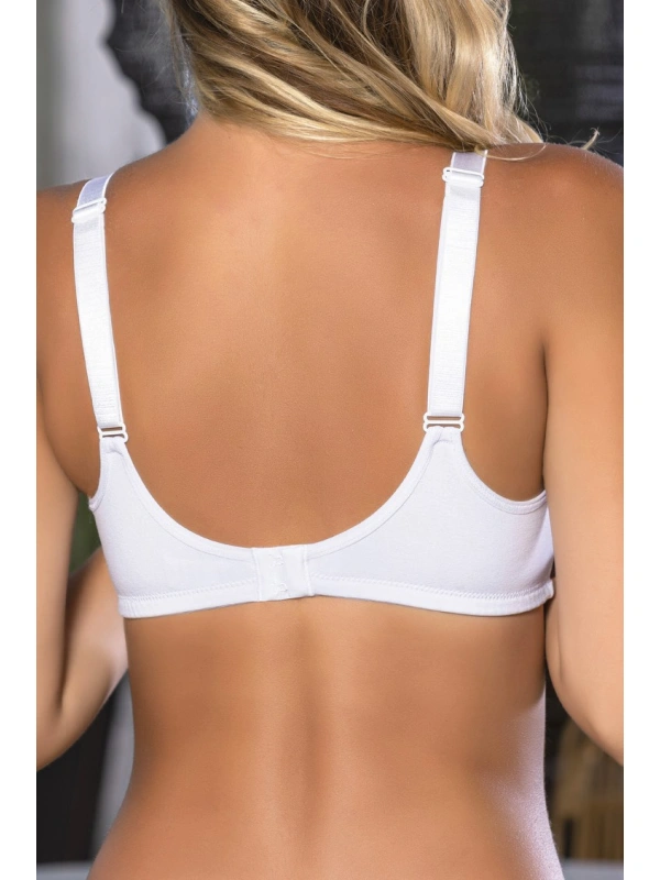 Beyaz Anne İçin Konforlu Emzirme Sütyeni,pamuklutelsiz,süngersiz, Mom Bra