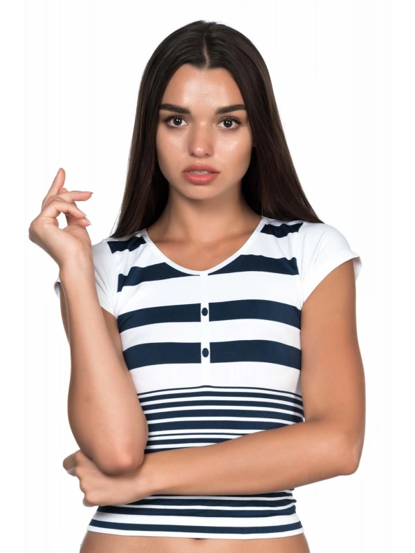 Beyaz-laci Mı Emay 5026 Soft Seamless T Shirt